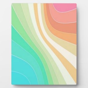 Plaque Photo Pastel Swirls