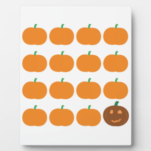 Plaque Photo Patch de citrouilles mignonnes pour Halloween