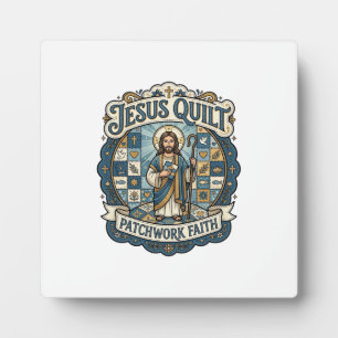 Plaque Photo Patchwork Jésus Foi Patchwork Jésus