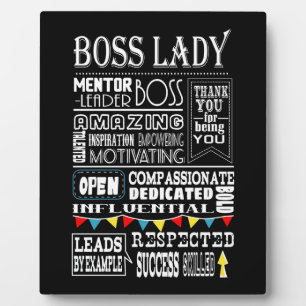 Plaque Photo patron Lady merci