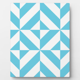 Plaque Photo Patters de Ocean Blue Geometric Deco