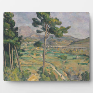Plaque Photo Paul Cezanne   Paysage avec viaduc
