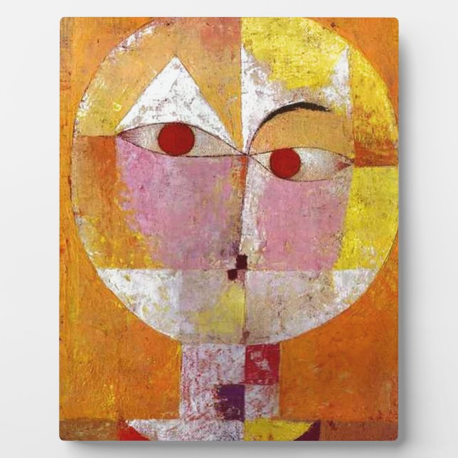 Plaque Photo Paul Klee Senecio Peinture (Devant)