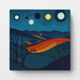 Plaque Photo Paysage Abstrait serein