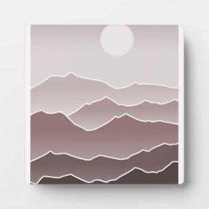 Plaque Photo Paysage de la lune