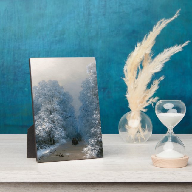 Plaque Photo Paysage hivernal par Ivan Aivazovsky (Côté)