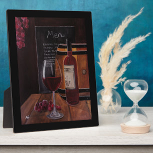 Plaque Photo Peinture au vin rouge par Alfred Fox