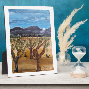 Plaque Photo Peinture Olivar de Noche par Alfred Fox