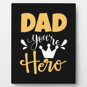 Plaque Photo Père Cadeau Papa Tu Es Héros
