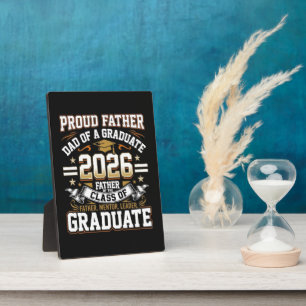Plaque Photo Père fier de la promotion 2026 diplômé