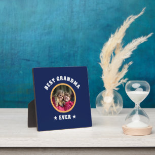 Plaque Photo Personalized Best Grandma Ever Custom Family Photo