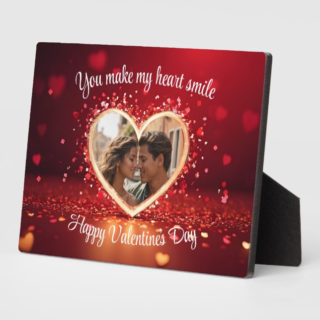 Plaque Photo Personalized Heart Photo Frame (Côté)