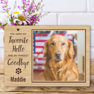 Plaque Photo Personalized Pet Memorial Dog Photo