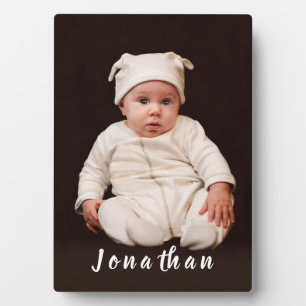 Plaque photo personnalisée pour bébé avec nacelle