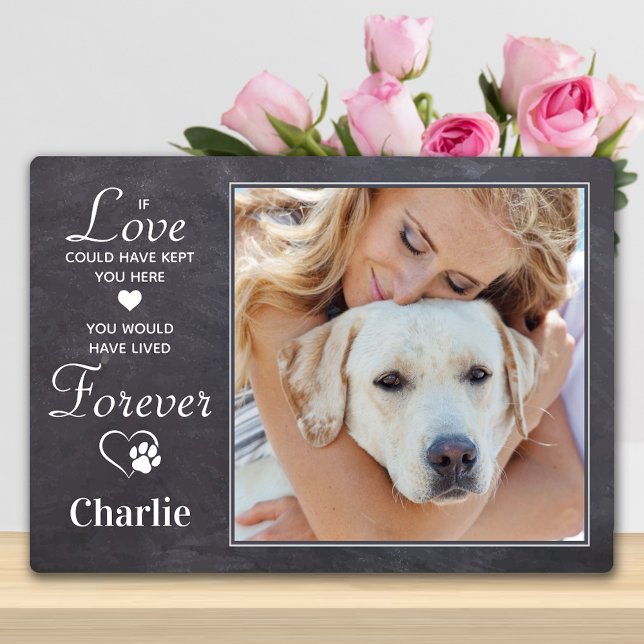 Plaque Photo Perte de chien personnalisées Forever Photo commém (Créateur téléchargé)