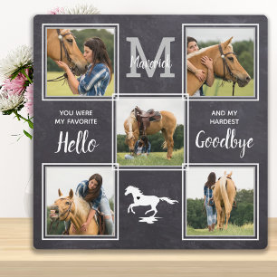 Plaque Photo Pet Horse Memorial Photo personnalisée Collage