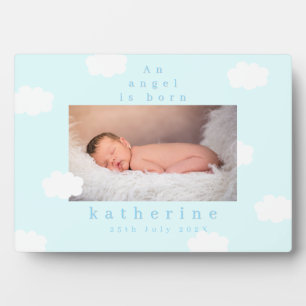 Plaque Photo Petit Nuage Bleu Pastel