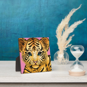 PLAQUE PHOTO PETIT TIGER