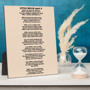 Plaque Photo PETIT WILLIE POEM 2e partie