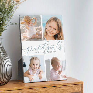 Plaque Photo Petites-filles rendent la vie grandiose Quatre p