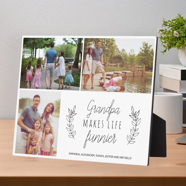 Plaque Photo Petits enfants photo collage grand-parents font la (Créateur téléchargé)