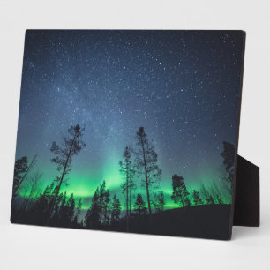 Plaque Photo Photo Arctic Northern Lights