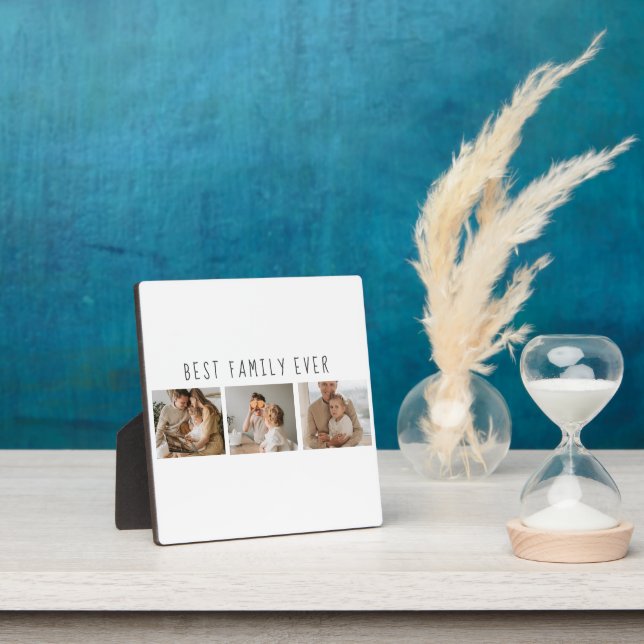 Plaque Photo Photo Collage Moderne & Meilleure Famille Jamais M (Insitu)