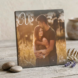 Plaque Photo Photo de couple Cadeau de l'année de création de n