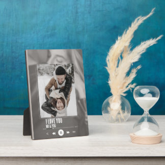 Plaque Photo Photo de couple d'artiste de chanson musicale