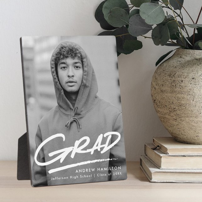 Plaque Photo Photo de graduation en pointillé (Créateur téléchargé)