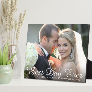 Plaque Photo Photo de mariage du plus beau jour