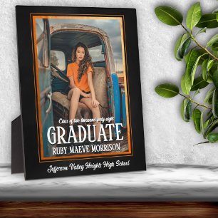 Plaque Photo Photo de remise des diplômes aux couleurs de l'éco