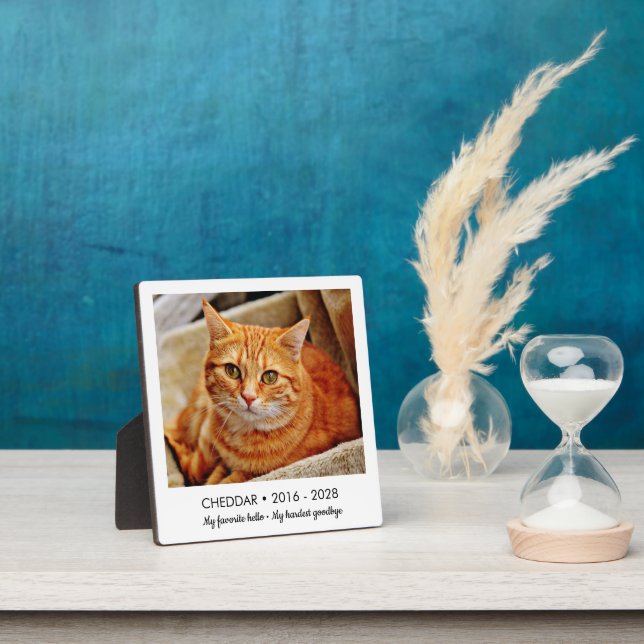 Plaque Photo Photo de souvenir préféré d'animal de compagnie (Insitu)