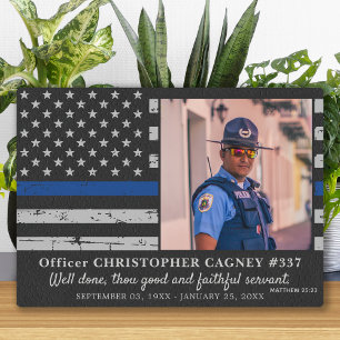 Plaque Photo Photo Mémorial de la police de la Ligne Bleue Minc