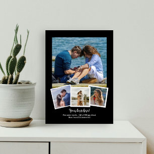 Plaque Photo Photo personnalisable pour couple ou famille