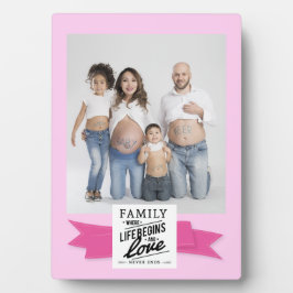 Plaque Photo Photo personnalisée citation moderne Table mignonn