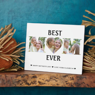 Plaque Photo Photo personnalisée Collage Meilleure Maman Jour d