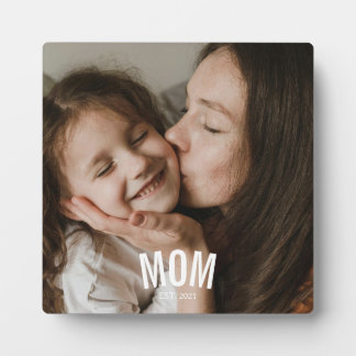 Plaque Photo Photo personnalisée de maman moderne minimaliste é