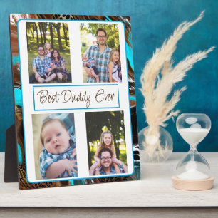 Plaque Photo Photo personnalisée du meilleur papa jamais