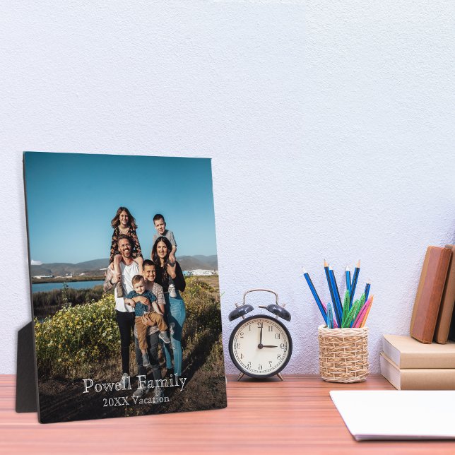 Plaque Photo Photo personnalisée en font un lieu de vacances fa (Créateur téléchargé)