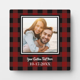 Plaque Photo Photo personnalisée Lumberjack Plaid Personnaliser
