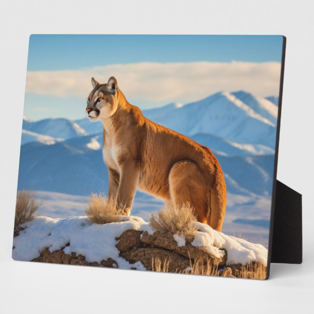 Plaque Photo Photo Plaque-Mountain Lion (Côté)