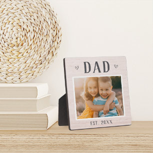 Plaque Photo Photo Rustique Personnalisée Papa