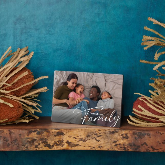 Plaque Photo Photo simple personnalisée (Côté)