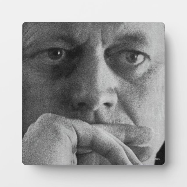 Plaque Photo Photographe de John F. Kennedy (Devant)