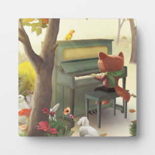Plaque Photo Pianiste des bois