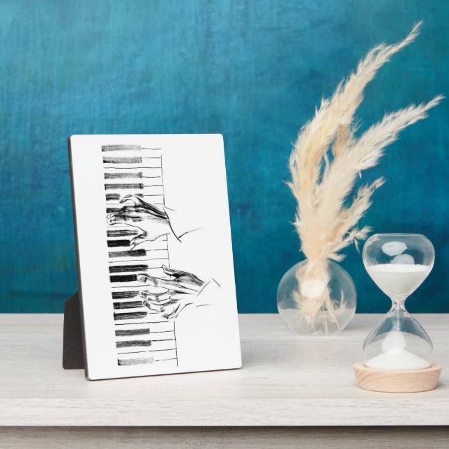 Plaque Photo Piano music (Côté)