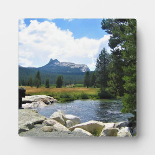 Plaque Photo Pic cathédral à Tuolumne Meadows, Yosemite, CA