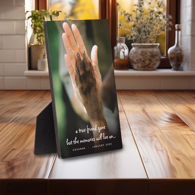 Plaque Photo Pièce commémorative de la perte d'animal de compag (Créateur téléchargé)