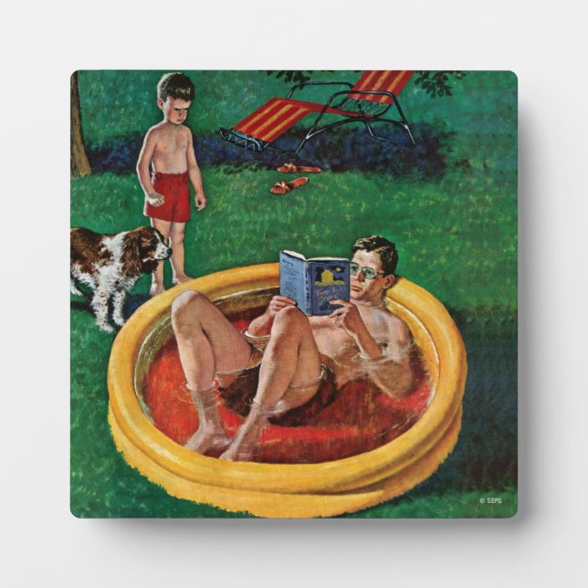 Plaque Photo Piscine d'attente (Devant)